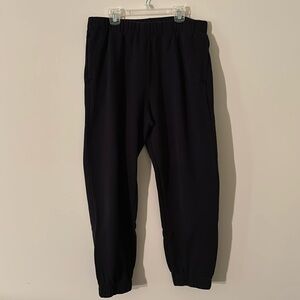 Black super relaxed sweatpants in large black